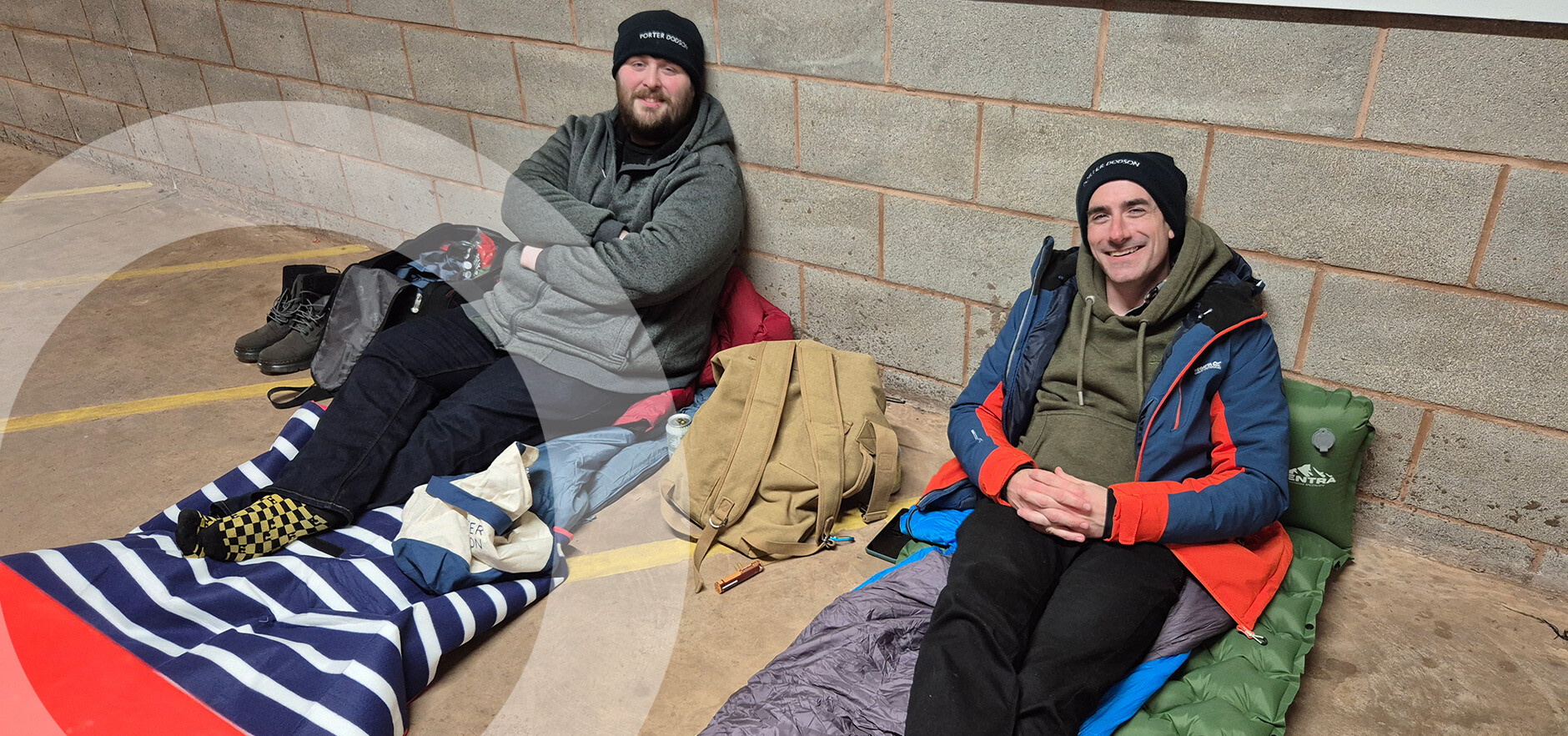 Porter Dodson raises over £730 for Exeter City Community Trust’s Big Sleep Out 2025